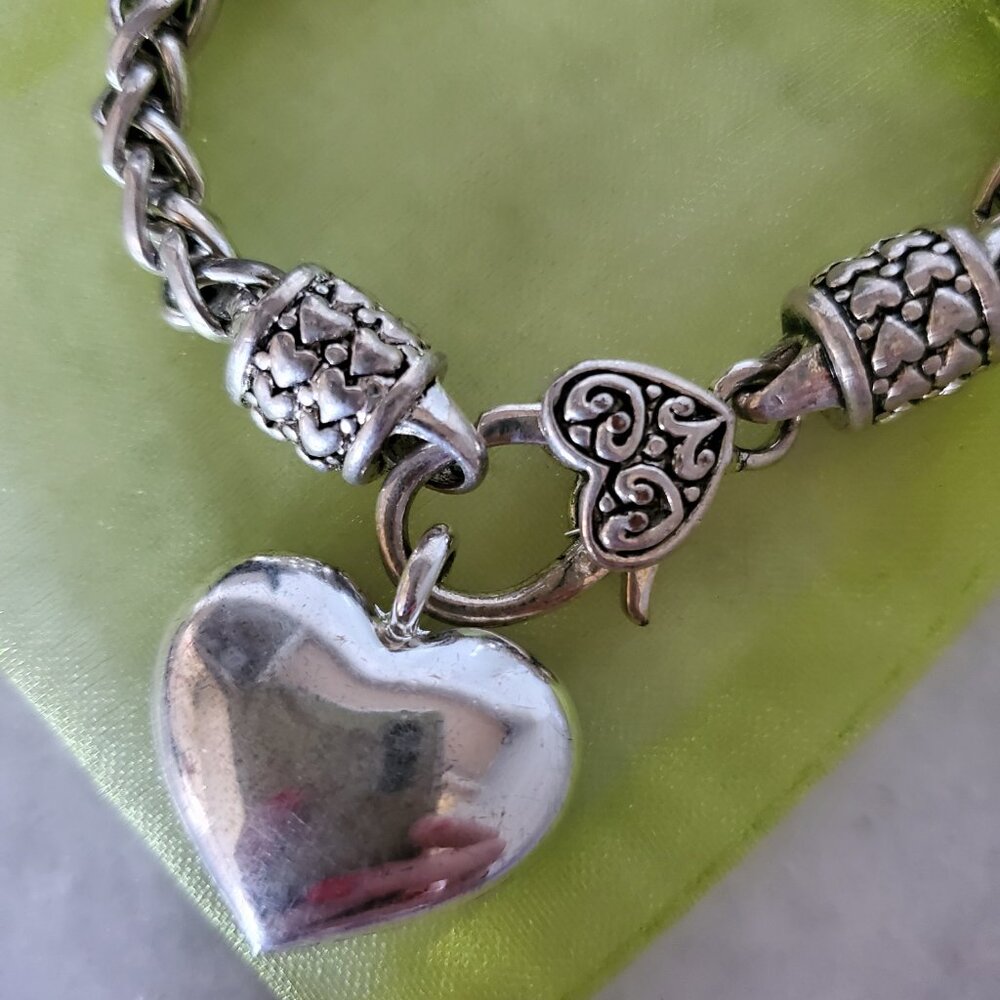 Brighton Puffed Heart Bracelet New Condition - Picture 4 of 5